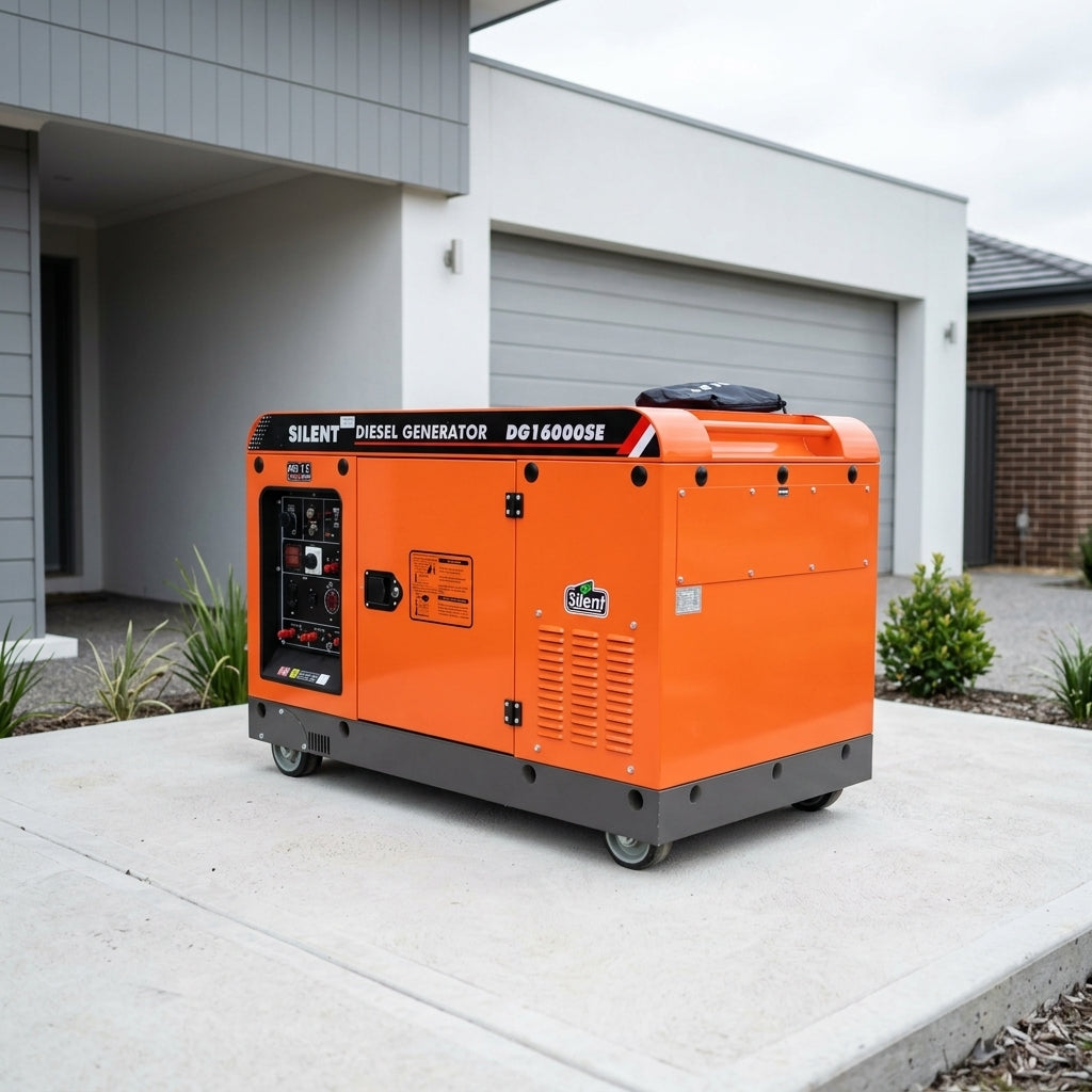 Silent Diesel Generator — Estilo de Vida - Producto en Uso | Generated by Modelize