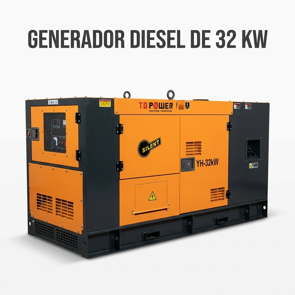 Industrial Diesel Generator — Portada Principal - Estudio Blanco | Generated by Modelize