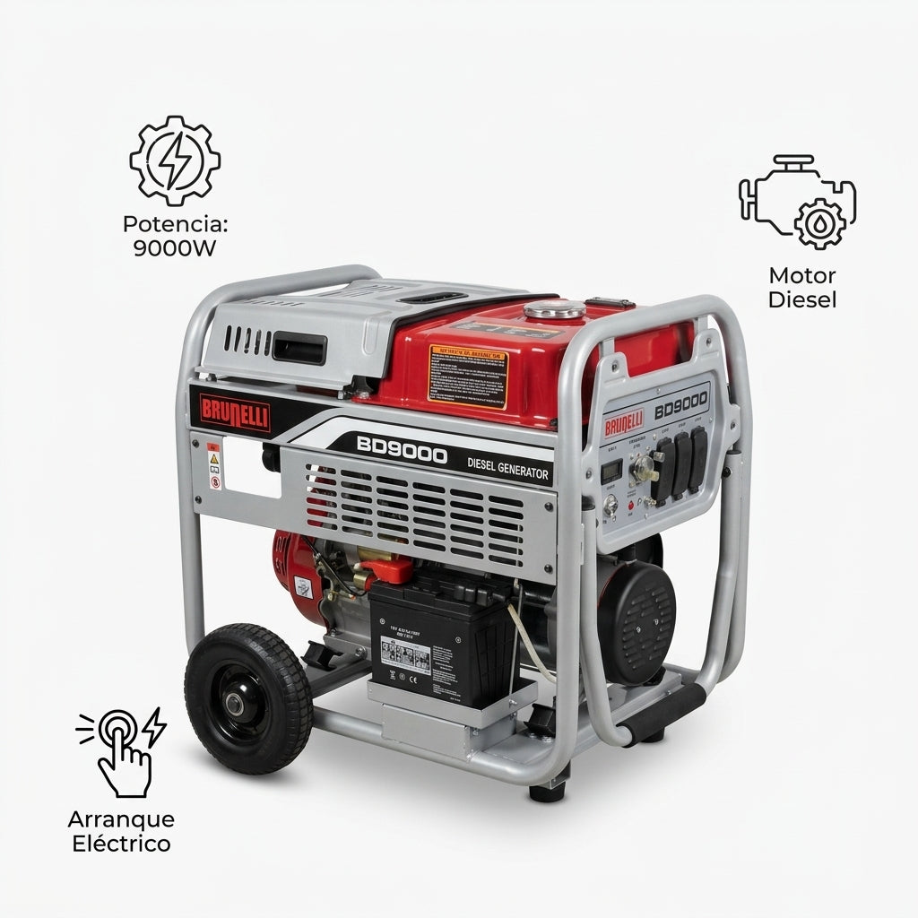 Diesel Generator — Infografia de Caracteristicas | Generated by Modelize