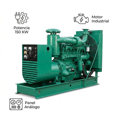 Industrial Electric Generator — Infografia de Caracteristicas | Generated by Modelize