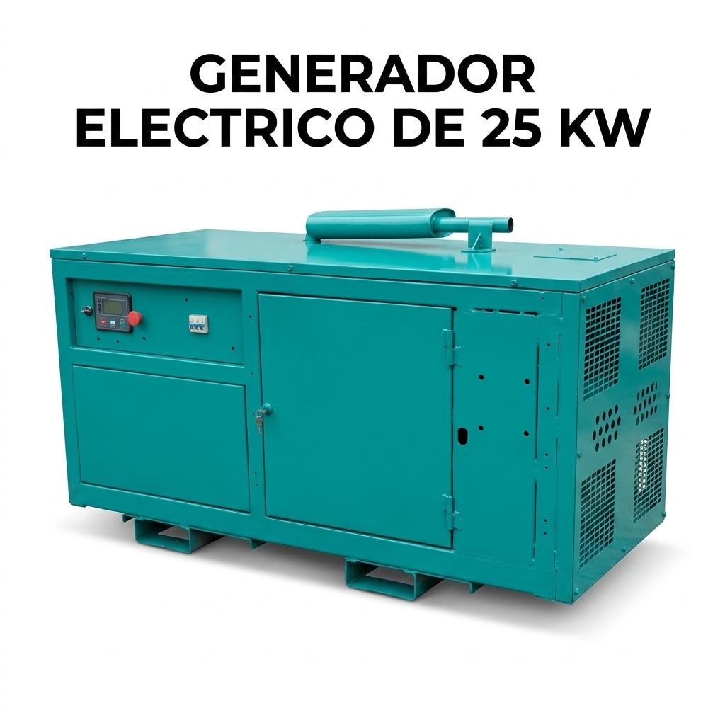 Industrial Silent Electric Generator — Portada Principal - Estudio Blanco | Generated by Modelize
