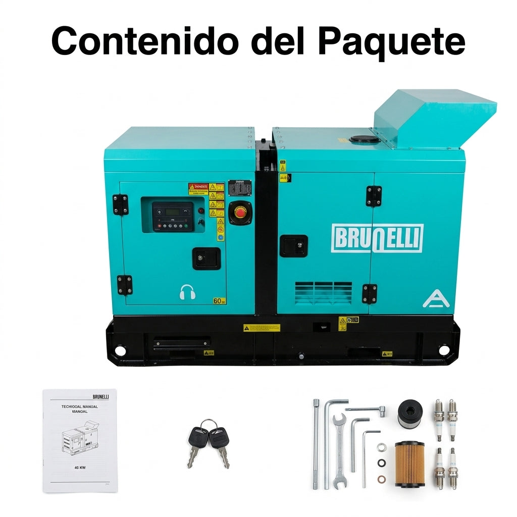 Industrial stationary generator — Contenido del Paquete - Vista Aerea | Generated by Modelize