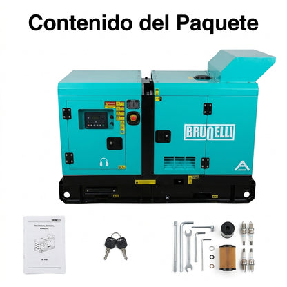 Industrial stationary generator — Contenido del Paquete - Vista Aerea | Generated by Modelize