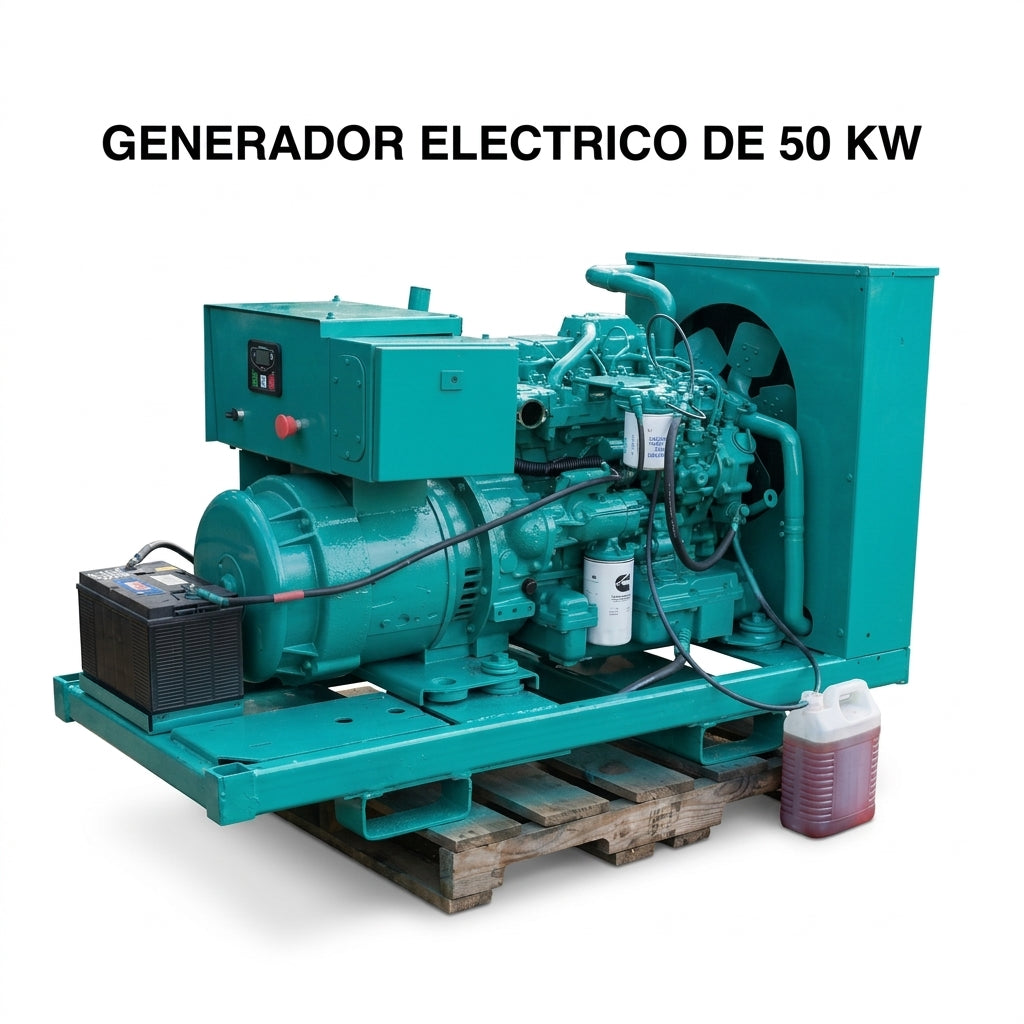 Industrial Diesel Electric Generator — Portada Principal - Estudio Blanco | Generated by Modelize