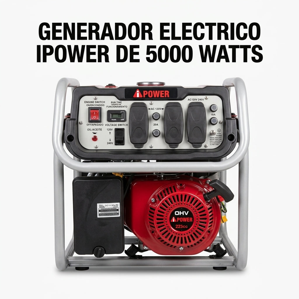 Portable gasoline generator — Portada Principal - Estudio Blanco | Generated by Modelize