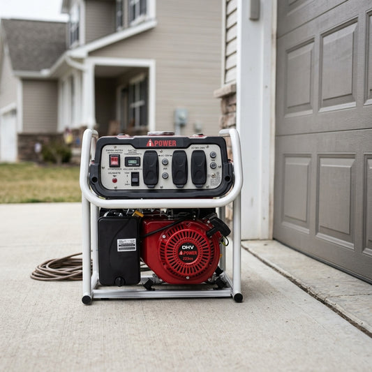 Portable Gas-Powered Electric Generator — Estilo de Vida - Producto en Uso | Generated by Modelize