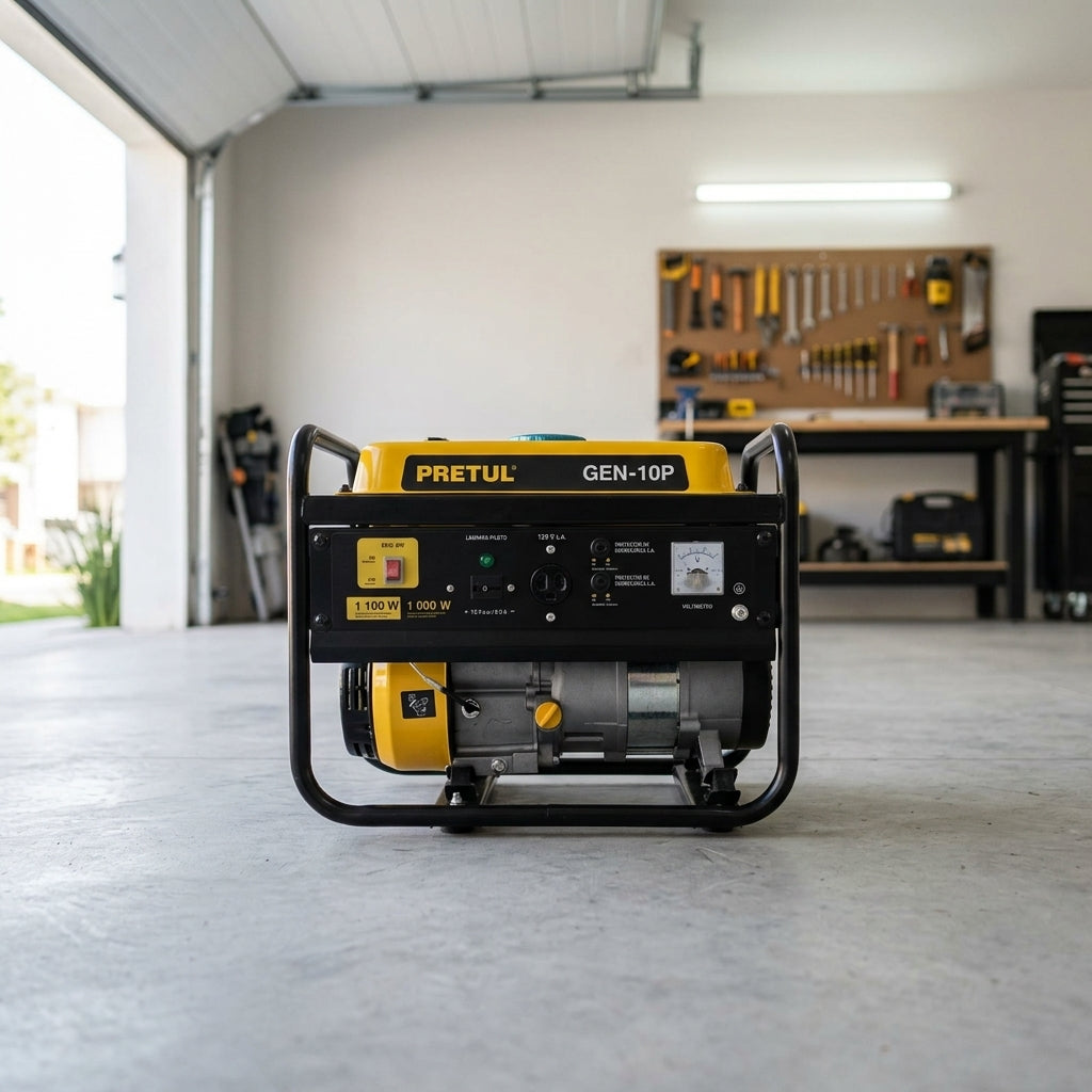 Portable gasoline generator — Estilo de Vida - Producto en Uso | Generated by Modelize