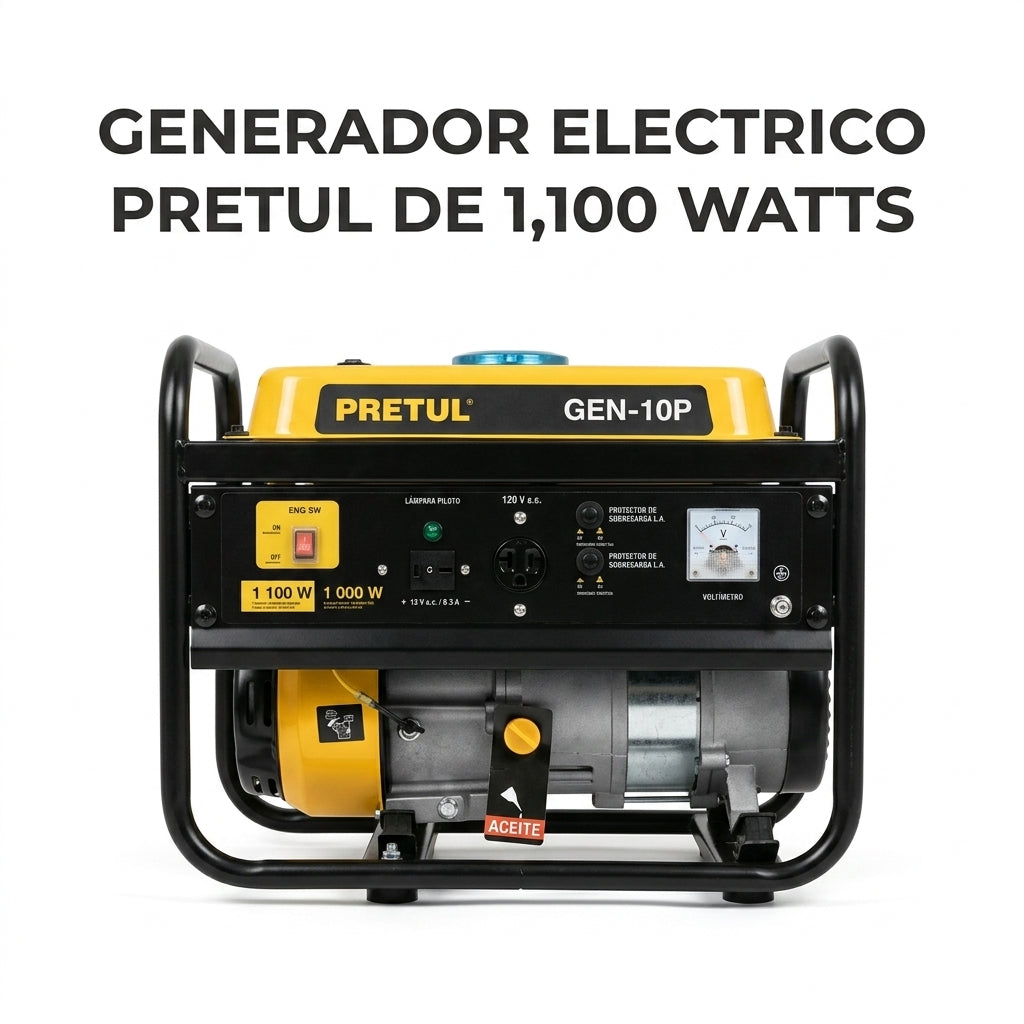 Portable gasoline generator — Portada Principal - Estudio Blanco | Generated by Modelize