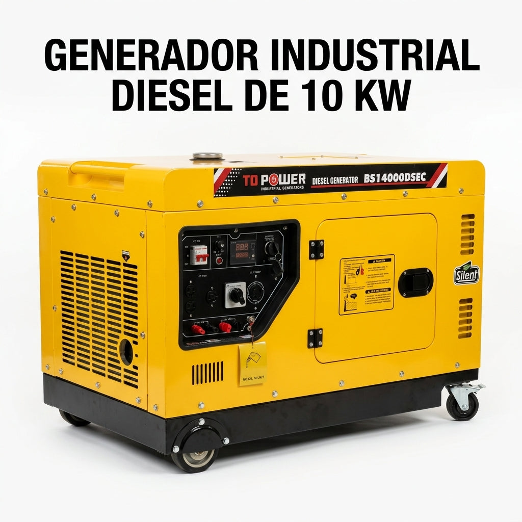 Industrial Diesel Generator — Portada Principal - Estudio Blanco | Generated by Modelize