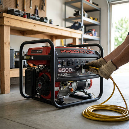 Portable Gasoline Generator — Estilo de Vida - Producto en Uso | Generated by Modelize