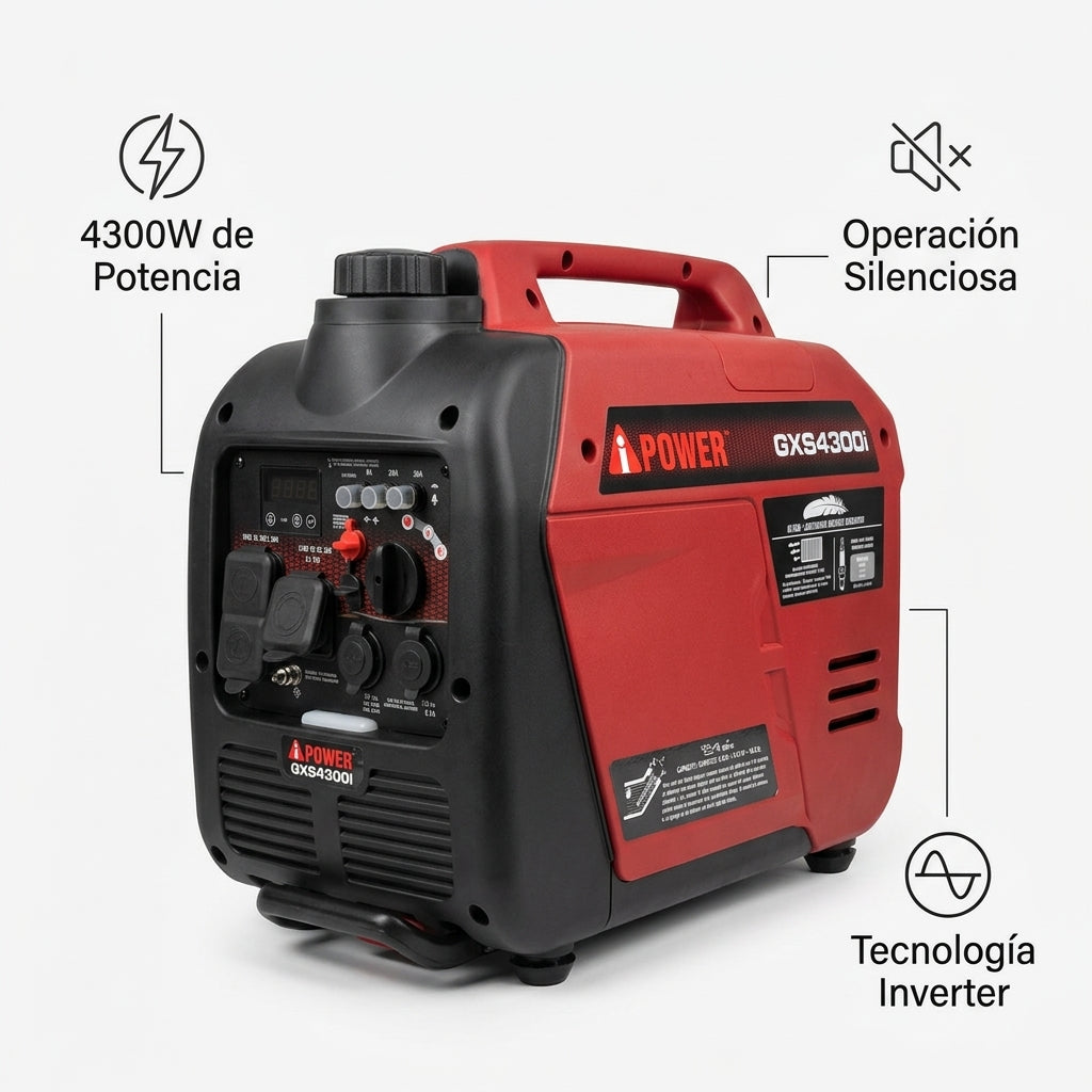 Inverter Generator — Infografia de Caracteristicas | Generated by Modelize