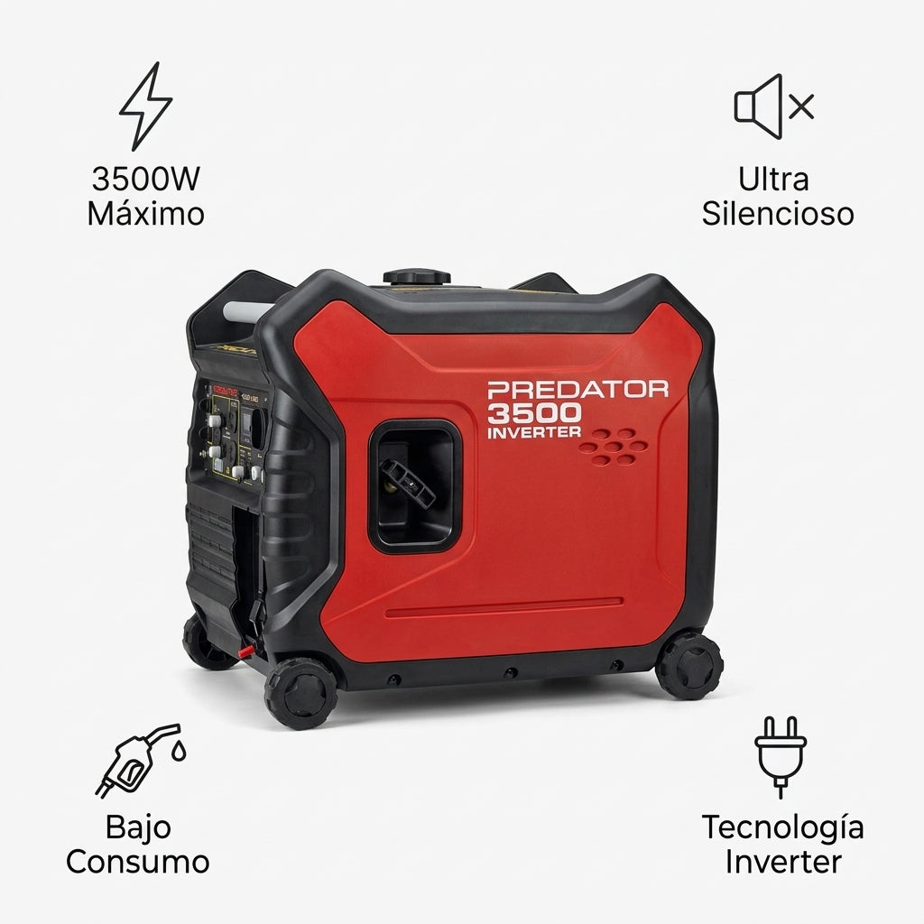 Inverter Generator — Infografia de Caracteristicas | Generated by Modelize