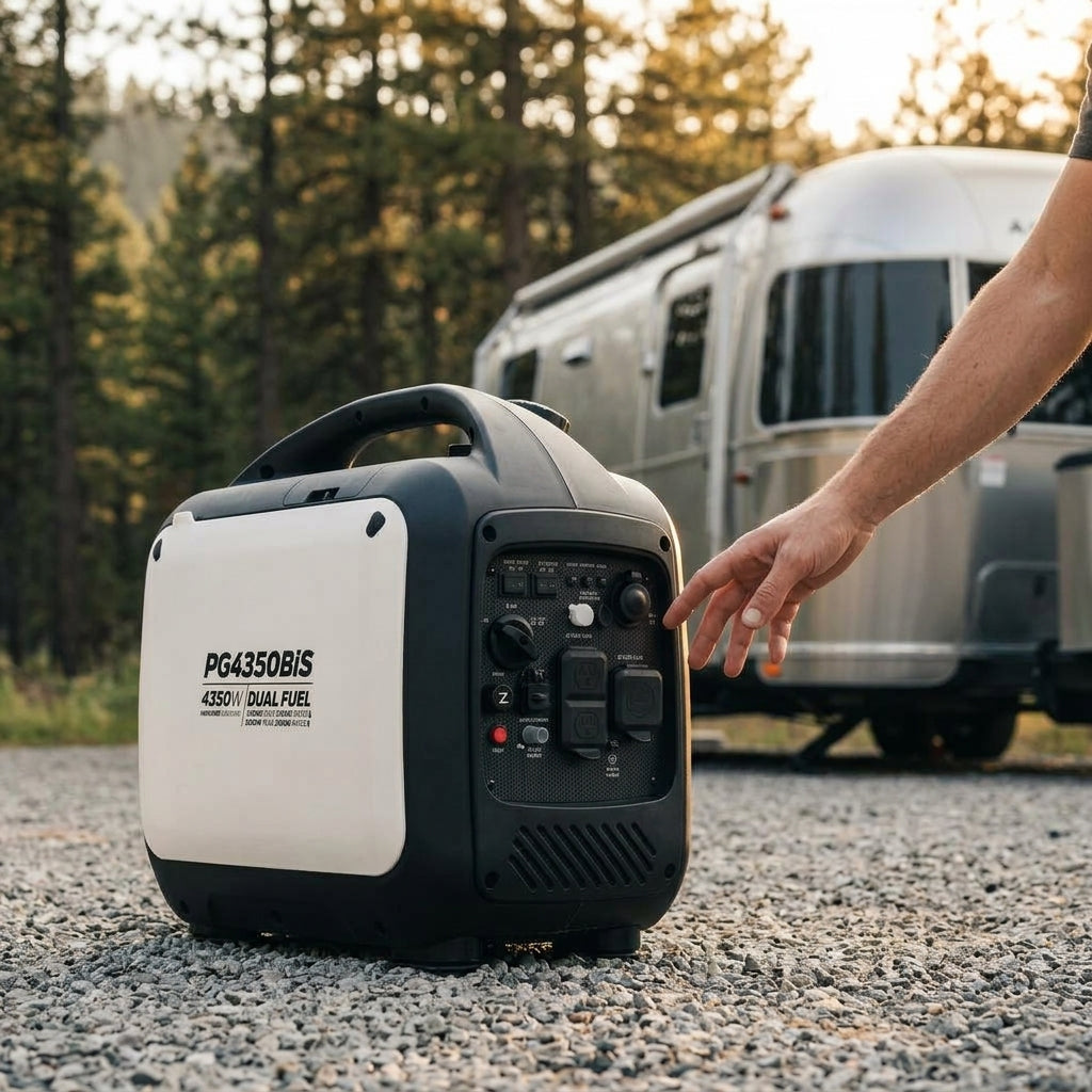 Portable Inverter Generator — Estilo de Vida - Producto en Uso | Generated by Modelize