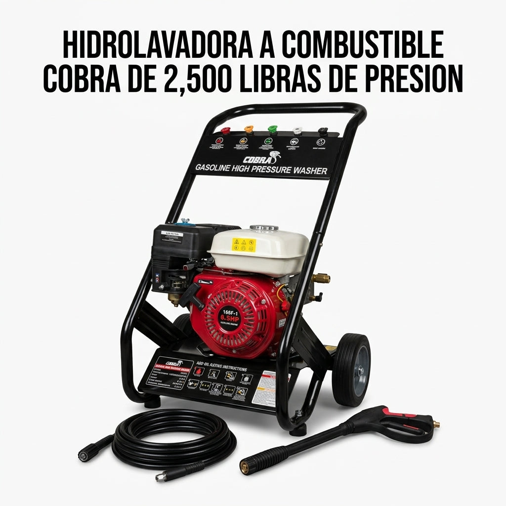 Gasoline High Pressure Washer — Portada Principal - Estudio Blanco | Generated by Modelize