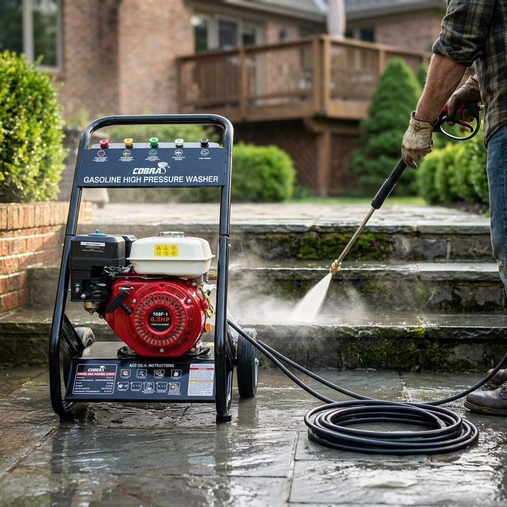 Gasoline pressure washer — Estilo de Vida - Producto en Uso | Generated by Modelize