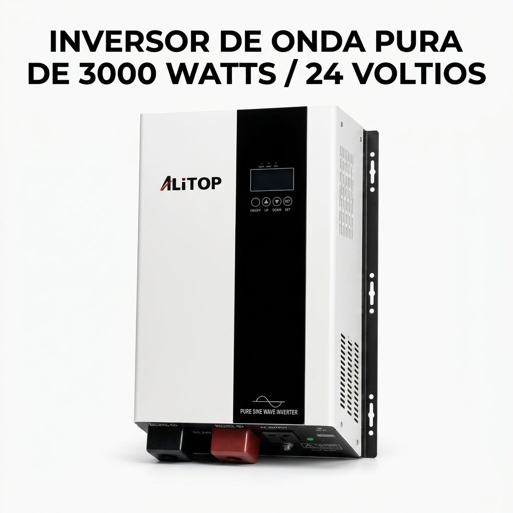 Pure Sine Wave Power Inverter — Portada Principal - Estudio Blanco | Generated by Modelize