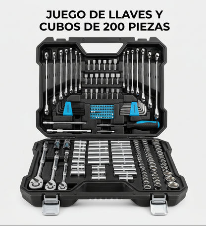 200-piece mechanic's tool set — Portada Principal - Estudio Blanco | Generated by Modelize