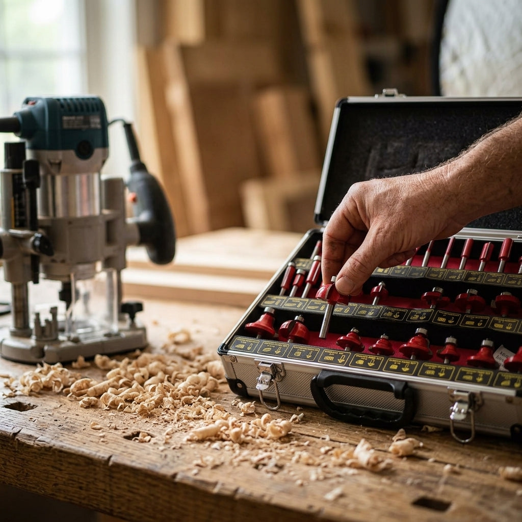 Router bit set — Estilo de Vida - Producto en Uso | Generated by Modelize