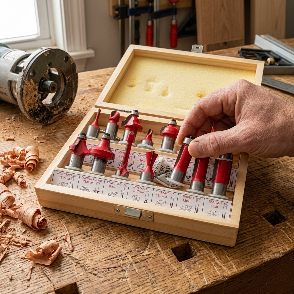 Router bit set — Estilo de Vida - Producto en Uso | Generated by Modelize