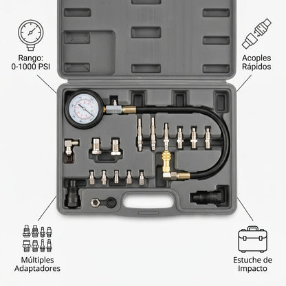 Diesel engine compression measurement kit — Infografia de Caracteristicas | Generated by Modelize