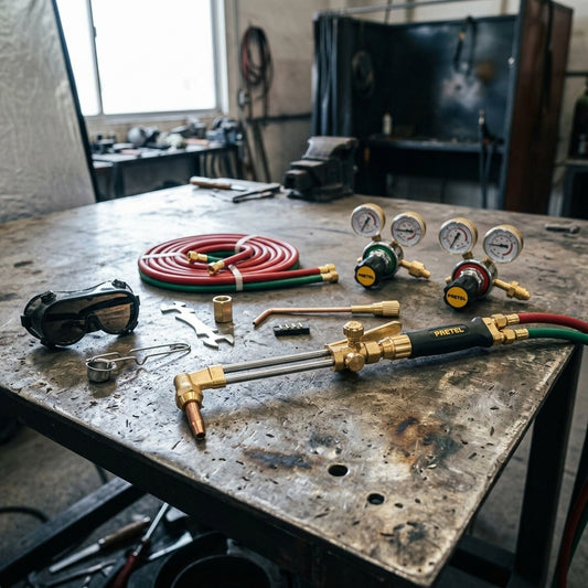 Oxy-fuel welding and cutting kit — Estilo de Vida - Producto en Uso | Generated by Modelize