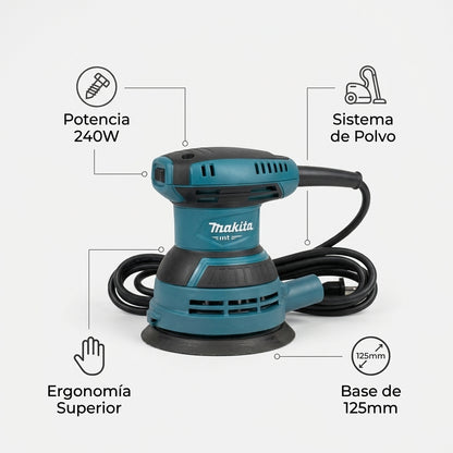 Random orbital sander — Infografia de Caracteristicas | Generated by Modelize