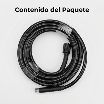 Manguera para hidrolavadora — Contenido del Paquete - Vista Aerea | Generated by Modelize