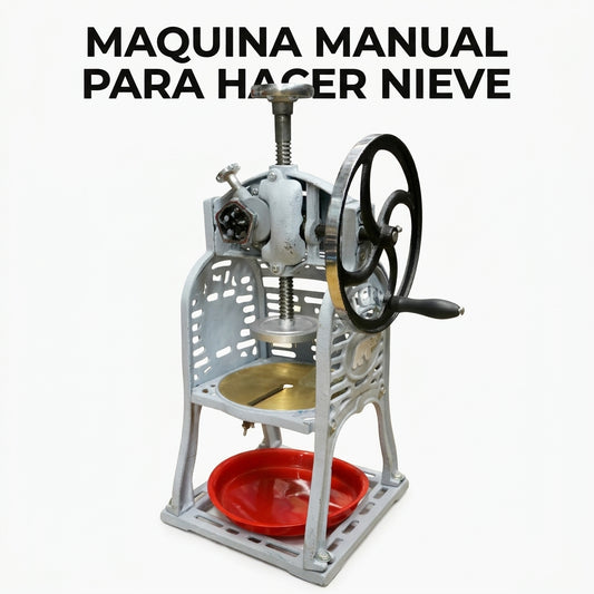 Manual ice shaver machine — Portada Principal - Estudio Blanco | Generated by Modelize