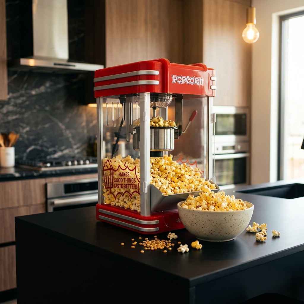 Tabletop Popcorn Maker — Estilo de Vida - Producto en Uso | Generated by Modelize