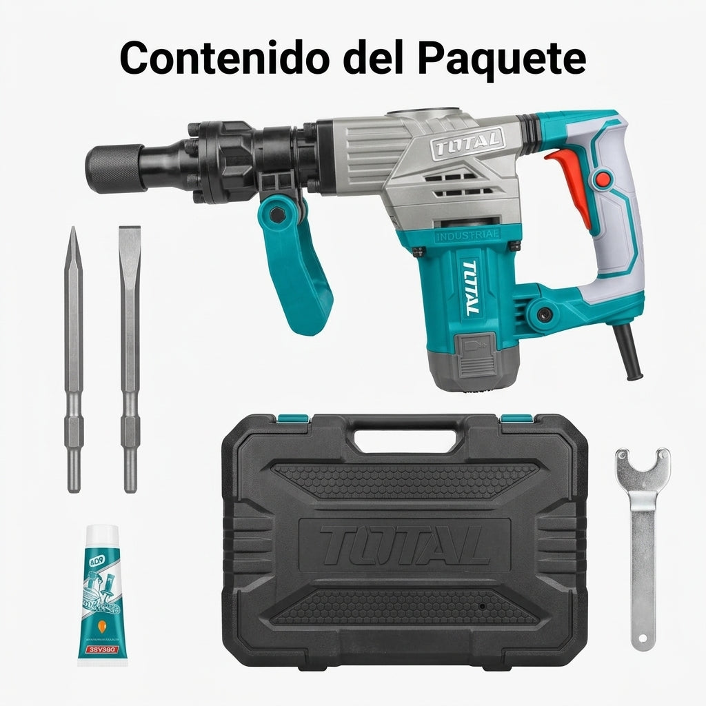 Demolition Hammer — Contenido del Paquete - Vista Aerea | Generated by Modelize