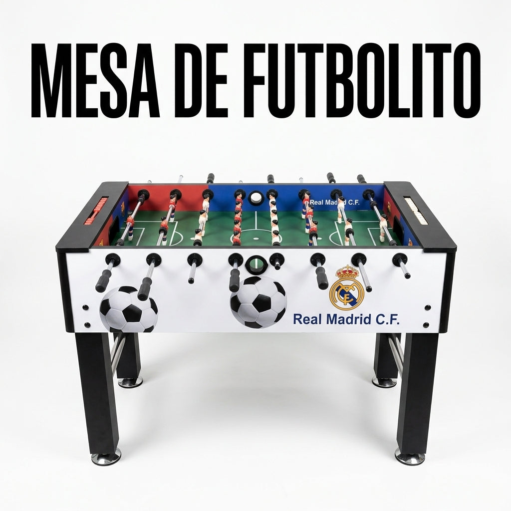 Foosball Table — Portada Principal - Estudio Blanco | Generated by Modelize