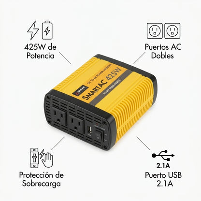 Power Inverter — Infografia de Caracteristicas | Generated by Modelize