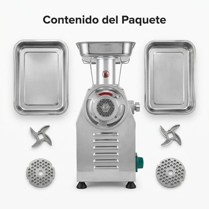 Industrial meat grinder — Contenido del Paquete - Vista Aerea | Generated by Modelize