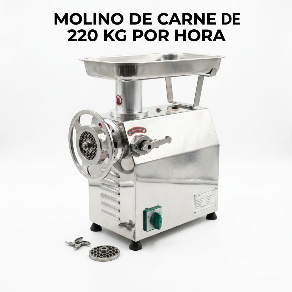 Industrial Meat Grinder — Portada Principal - Estudio Blanco | Generated by Modelize