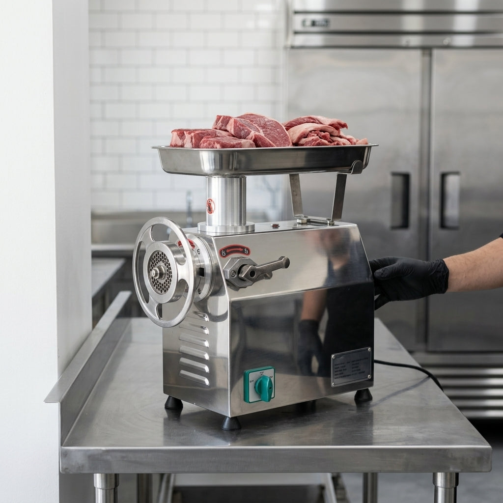 Industrial meat grinder — Estilo de Vida - Producto en Uso | Generated by Modelize