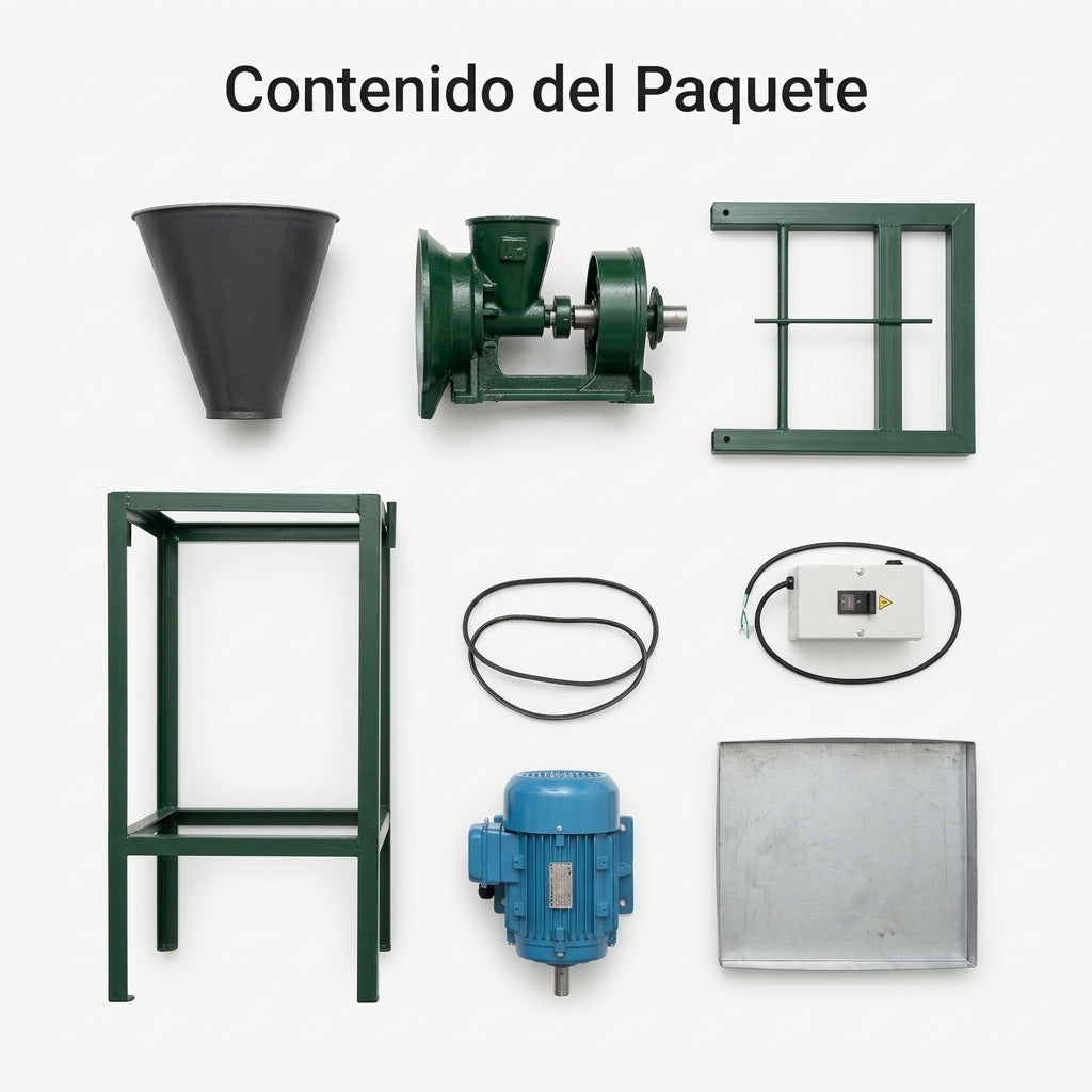 Industrial agricultural corn mill — Contenido del Paquete - Vista Aerea | Generated by Modelize
