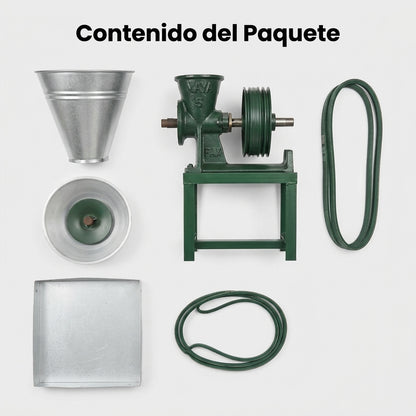 Industrial electric grain mill — Contenido del Paquete - Vista Aerea | Generated by Modelize