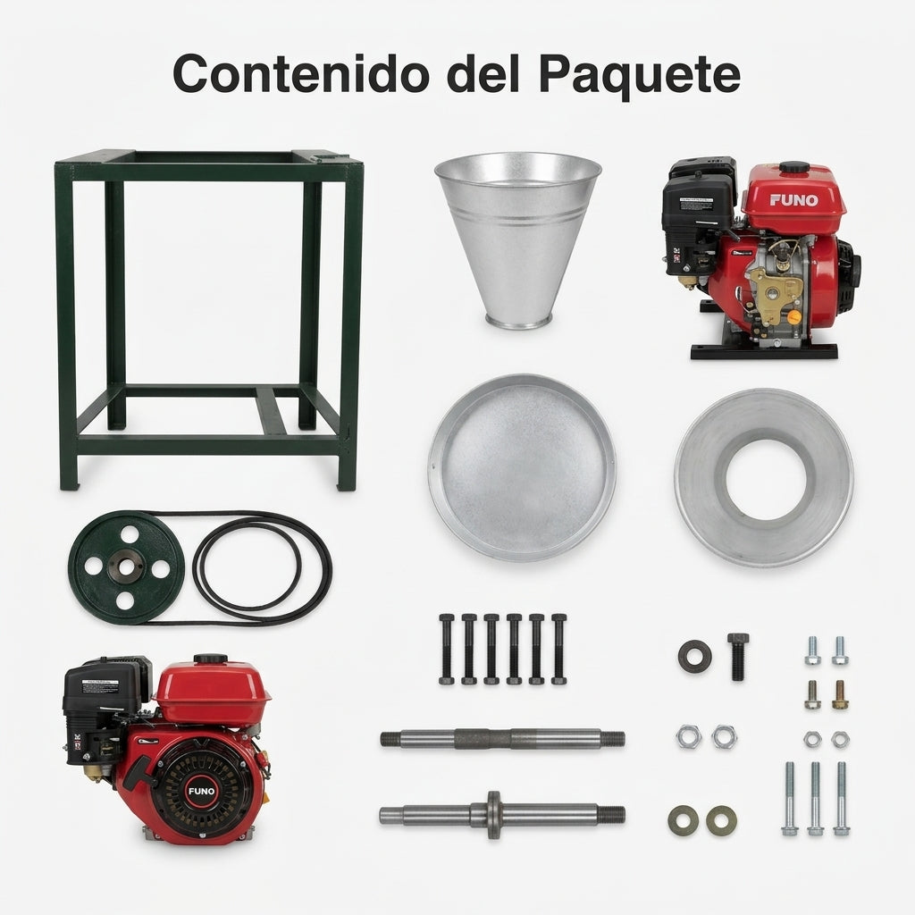Industrial diesel-powered mill — Contenido del Paquete - Vista Aerea | Generated by Modelize