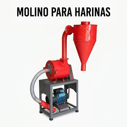 Industrial flour mill machinery — Portada Principal - Estudio Blanco | Generated by Modelize