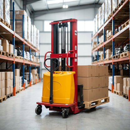 Electric Pallet Stacker — Estilo de Vida - Producto en Uso | Generated by Modelize