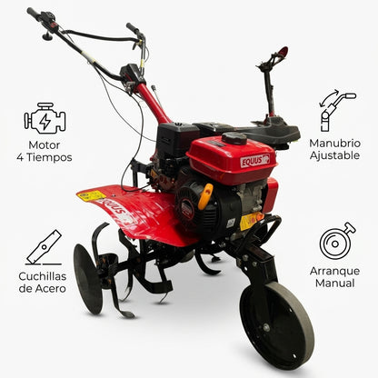 Gasoline Cultivator — Infografia de Caracteristicas | Generated by Modelize
