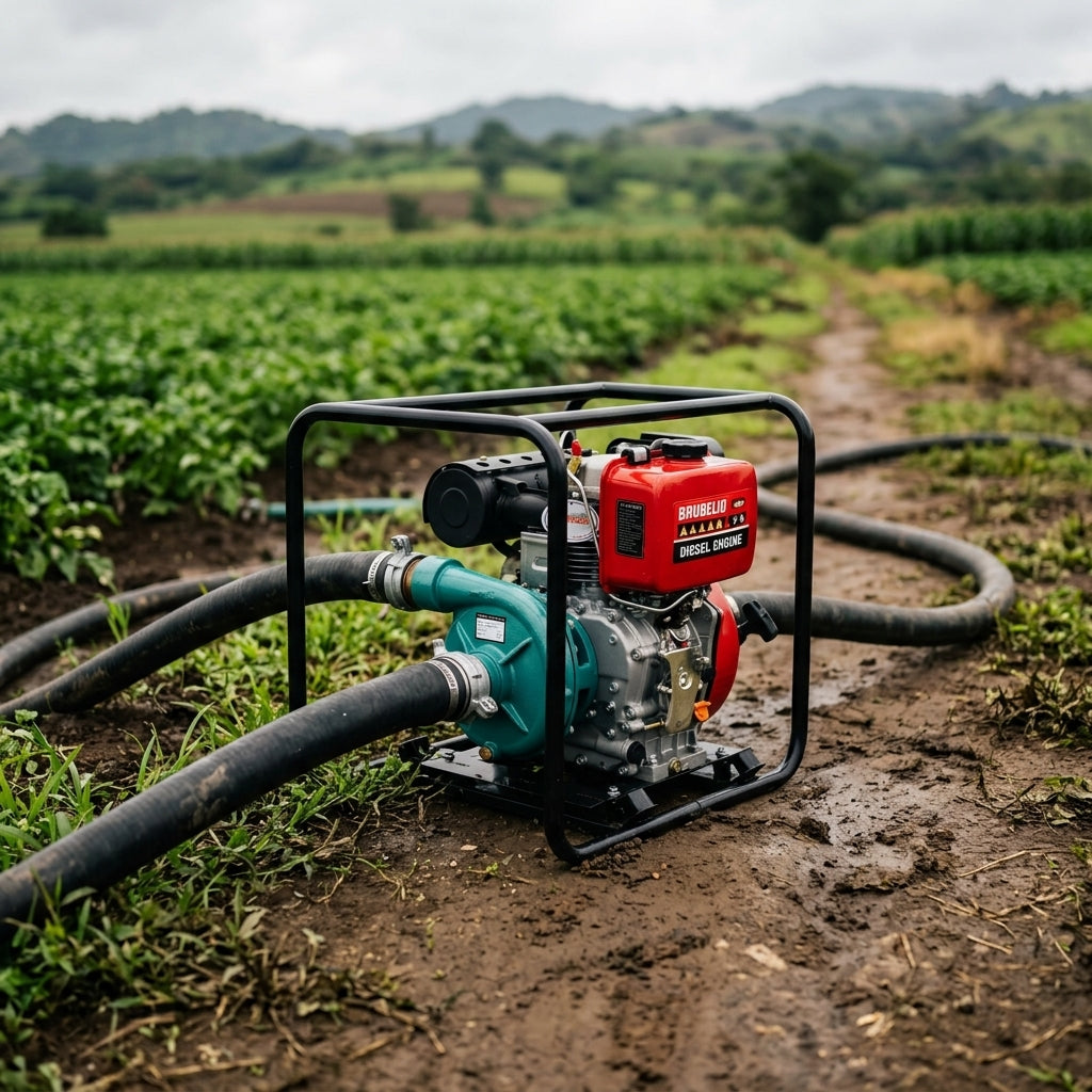 Diesel high-pressure water pump — Estilo de Vida - Producto en Uso | Generated by Modelize