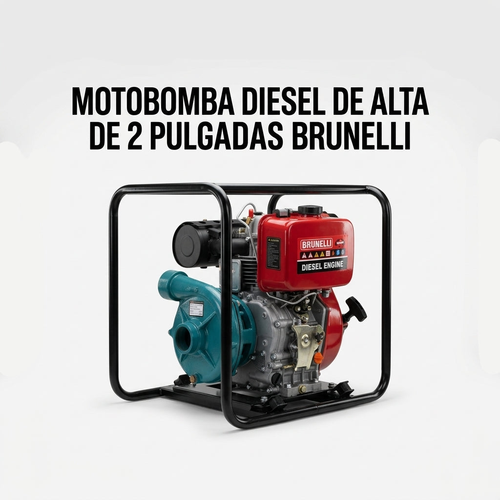 High-pressure diesel water pump — Portada Principal - Estudio Blanco | Generated by Modelize