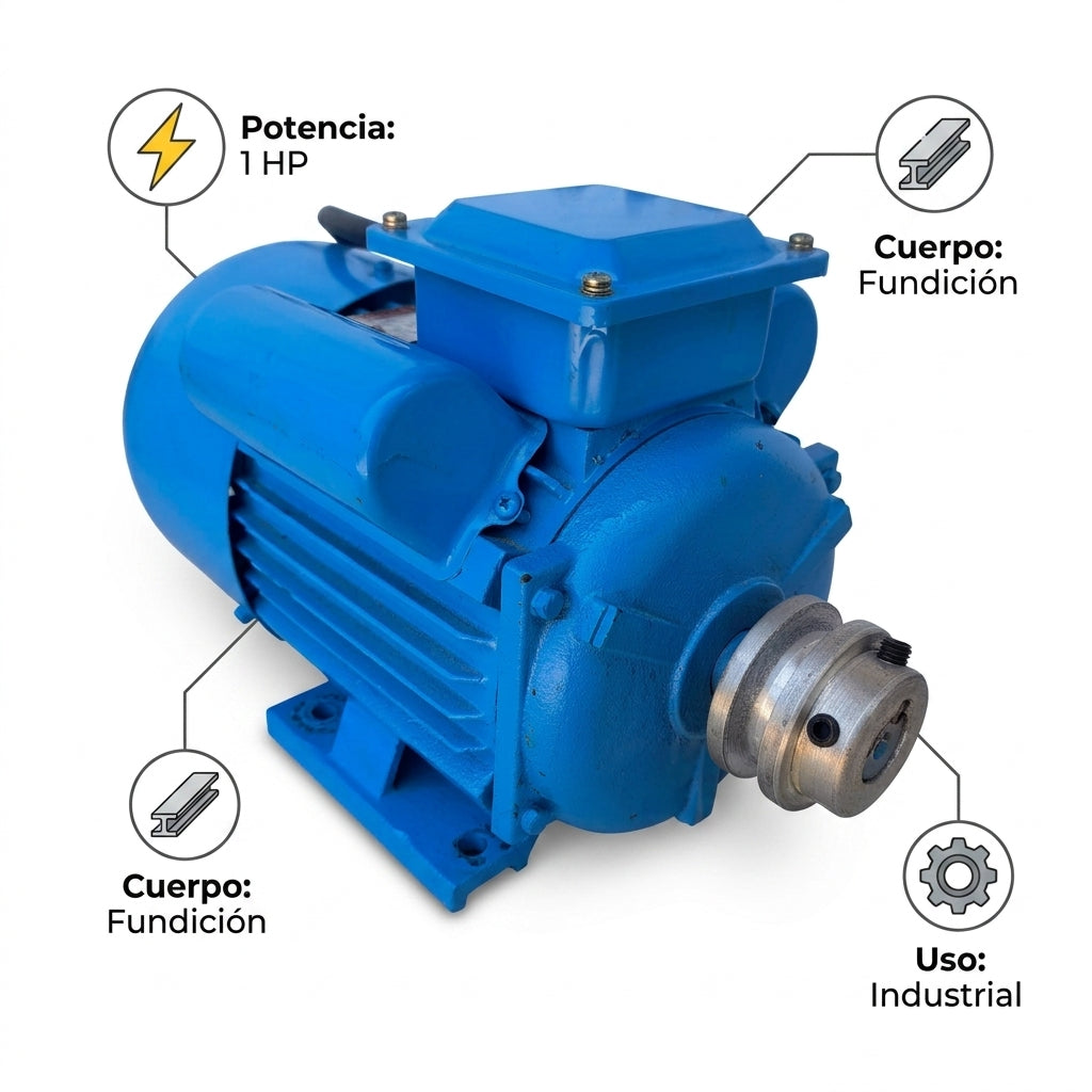 Electric Motor — Infografia de Caracteristicas | Generated by Modelize