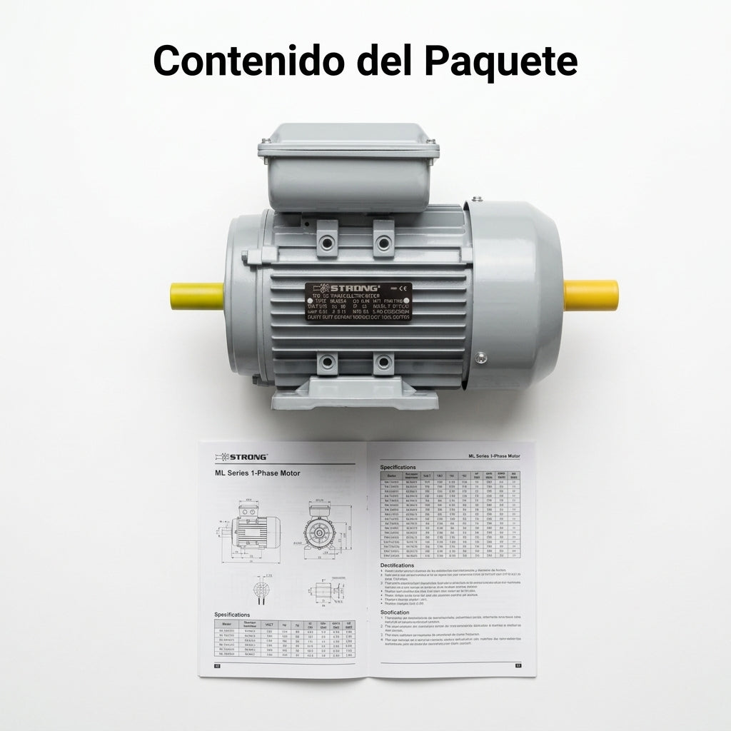 Electric motor — Contenido del Paquete - Vista Aerea | Generated by Modelize