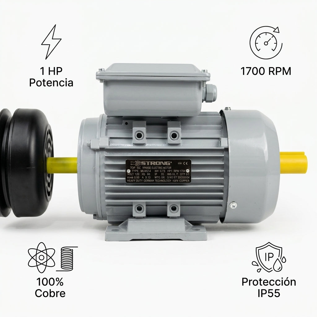 Electric Motor — Infografia de Caracteristicas | Generated by Modelize