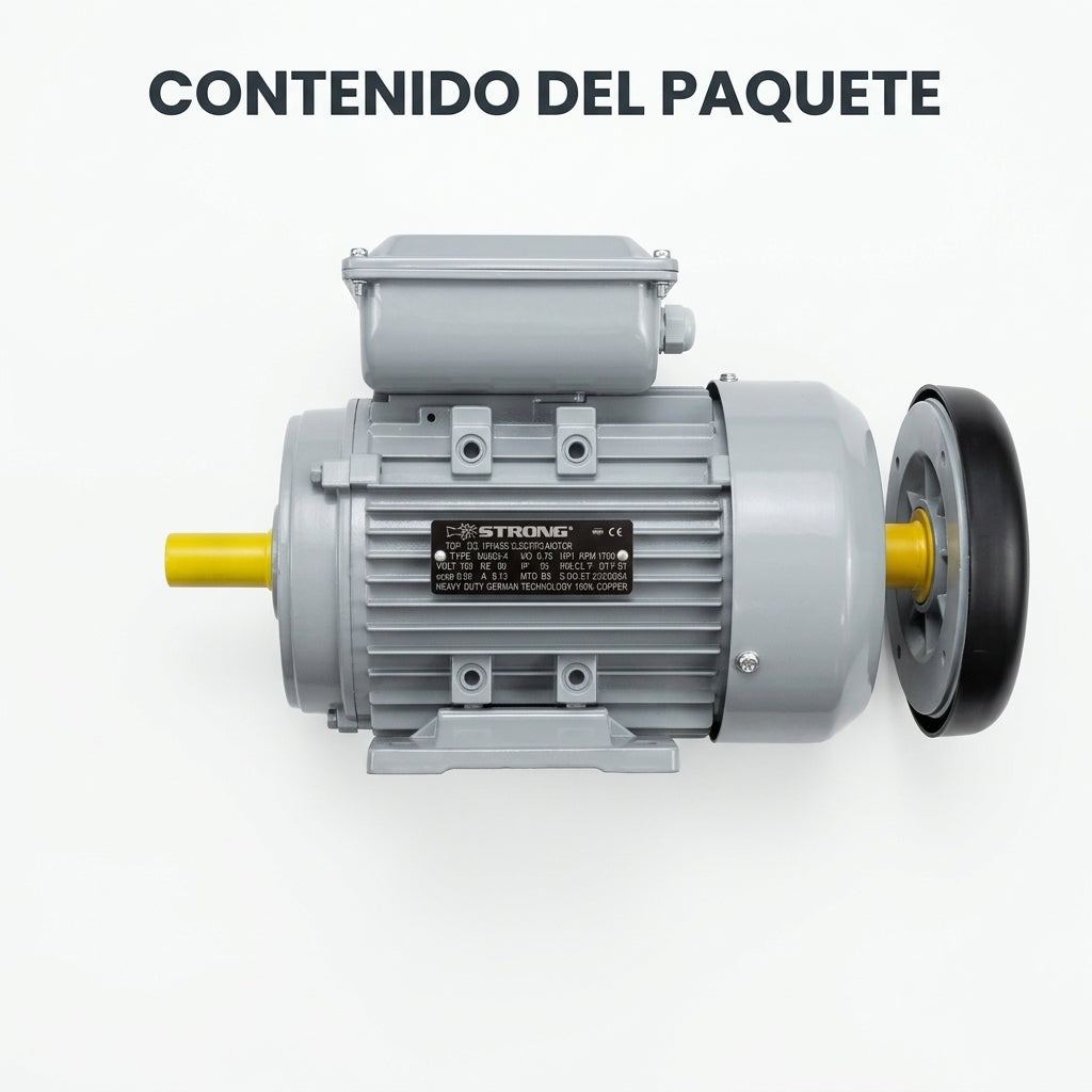 Electric motor — Contenido del Paquete - Vista Aerea | Generated by Modelize