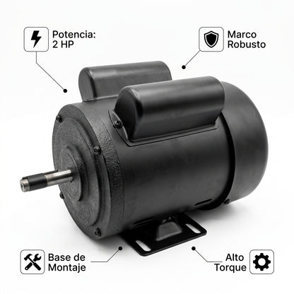 Industrial Electric Motor — Infografia de Caracteristicas | Generated by Modelize