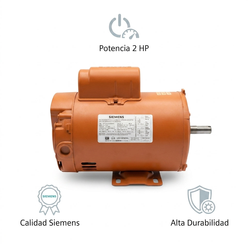 Industrial electric motor — Infografia de Caracteristicas | Generated by Modelize