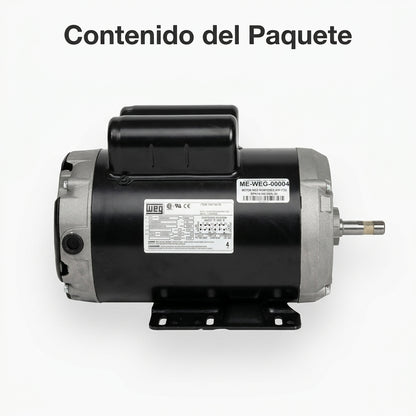 Industrial Electric Motor — Contenido del Paquete - Vista Aerea | Generated by Modelize
